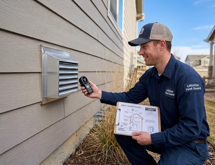 professional technician littleton vent guard anemometer airflow test