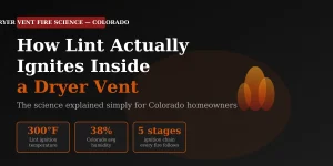 How lint ignites inside dryer vent Colorado science explained